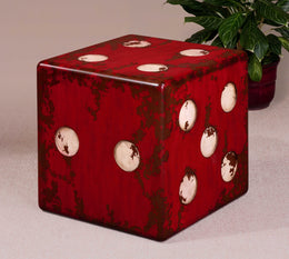 Dice Red Accent Table