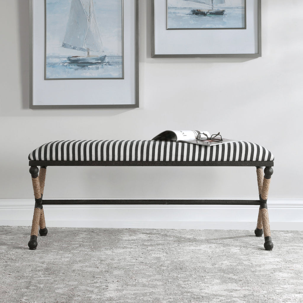 Braddock Striped Bench