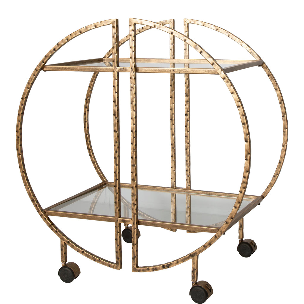 Zelina Gold Bar Cart