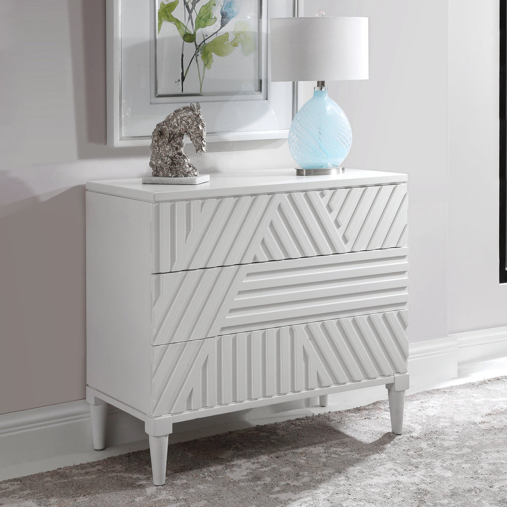 Colby White Drawer Chest