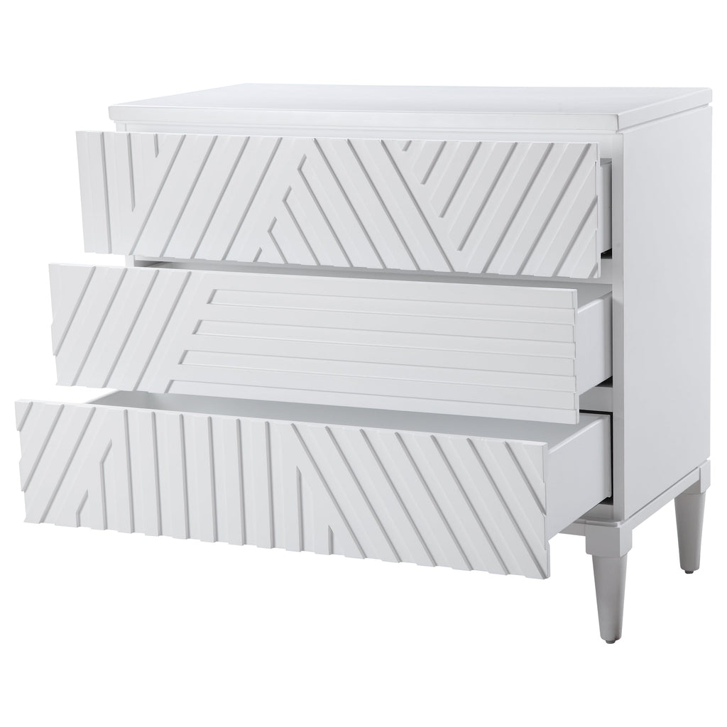 Colby White Drawer Chest