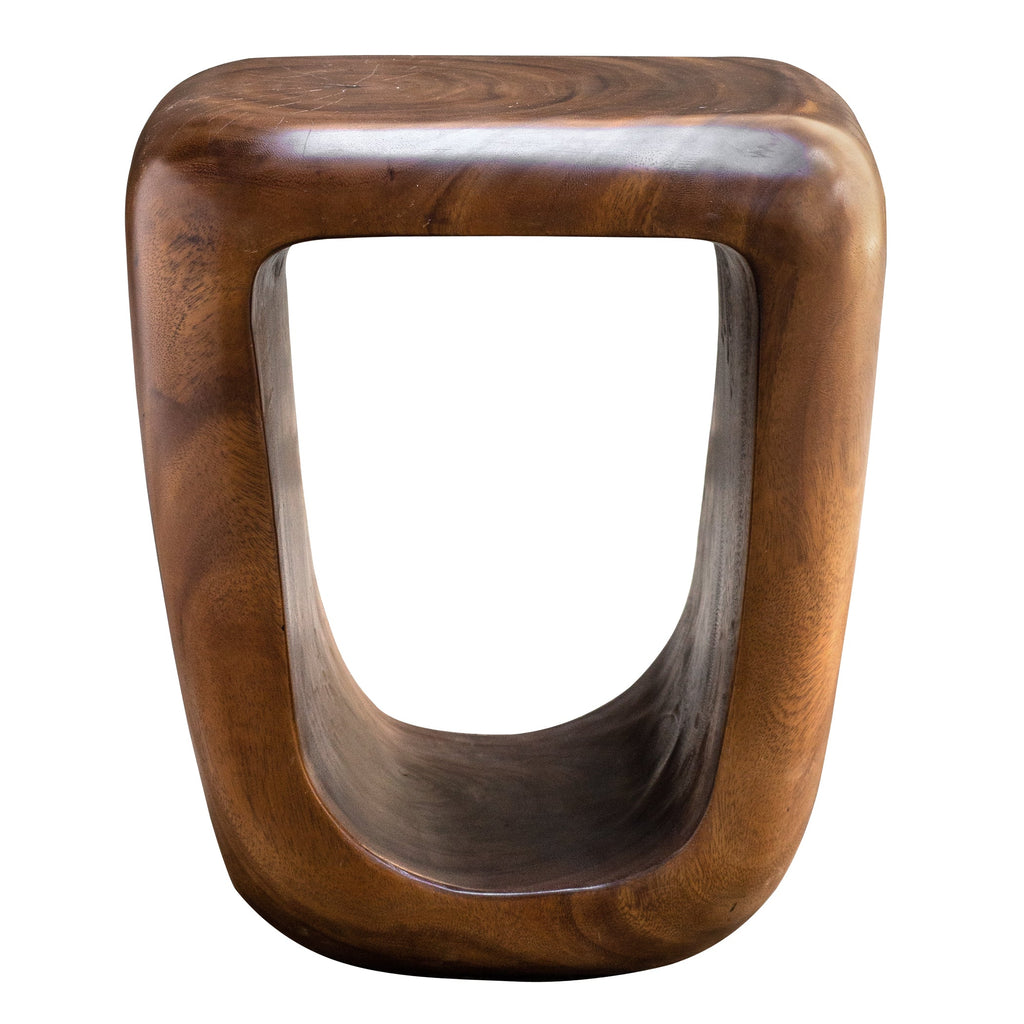 Loophole Wooden Accent Stool