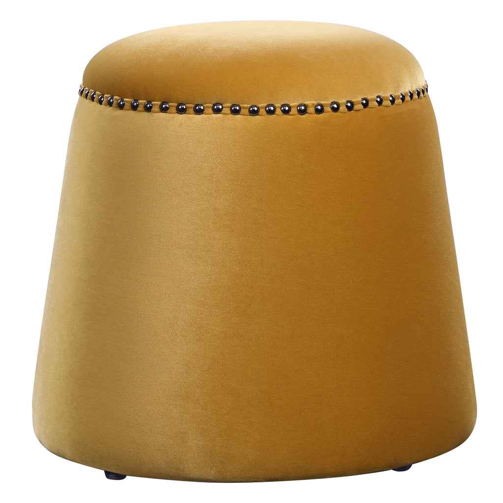 Gumdrop Mustard Ottoman