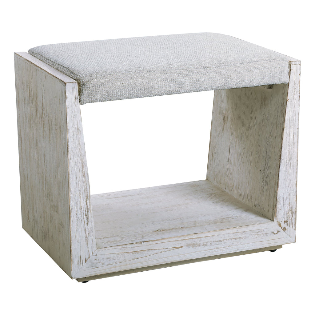 Cabana White Small Bench