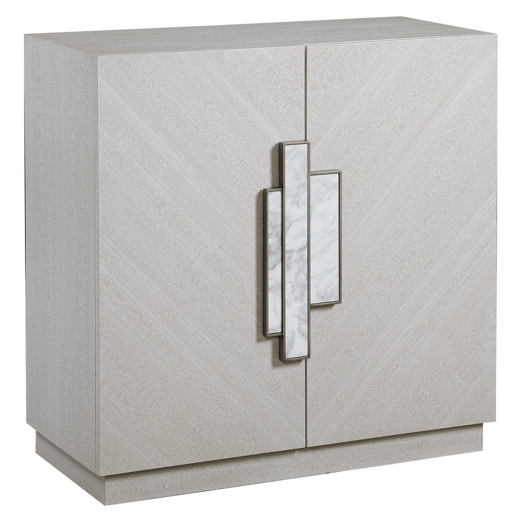 Viela Gray 2 Door Cabinet