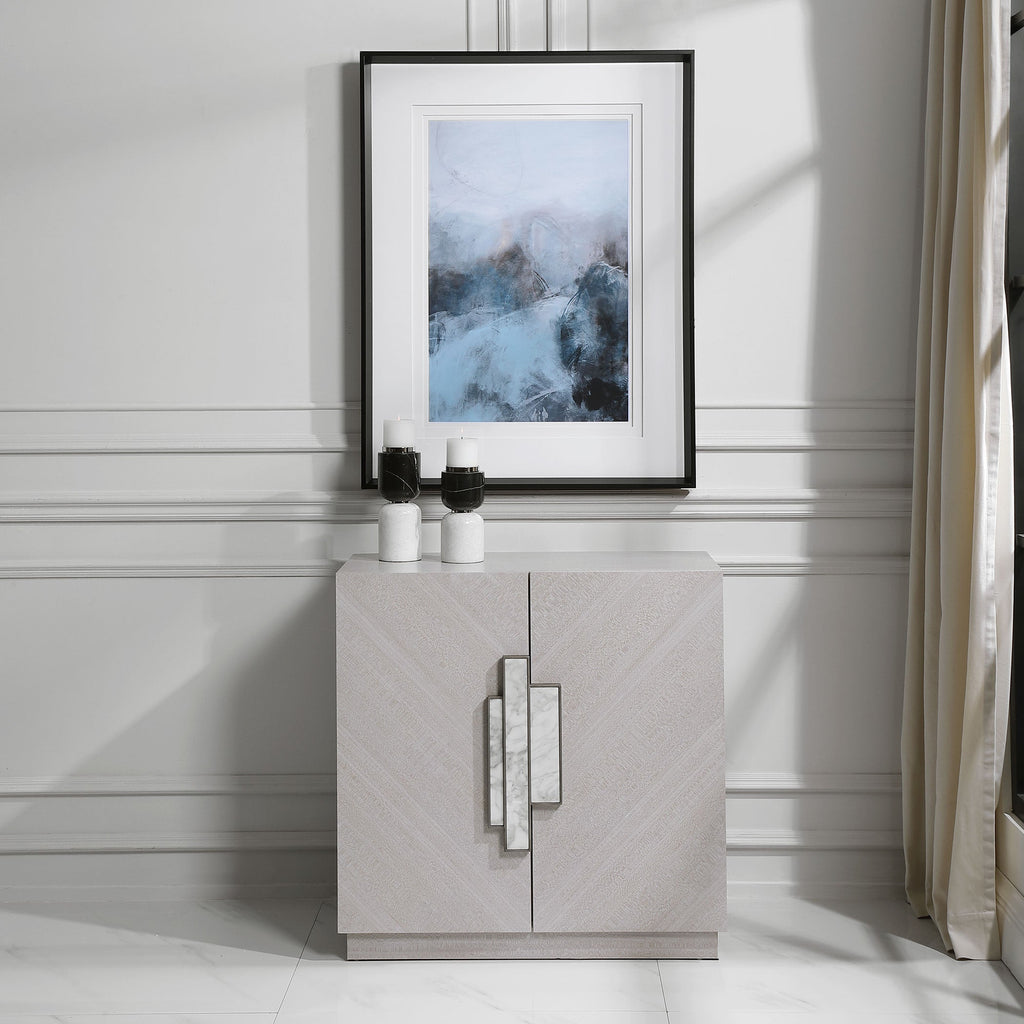 Viela Gray 2 Door Cabinet