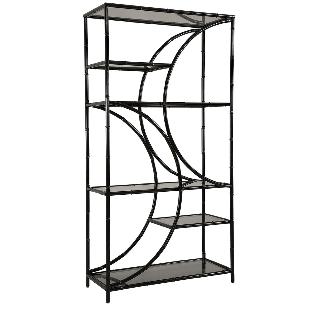 Hinton Black Iron Etagere