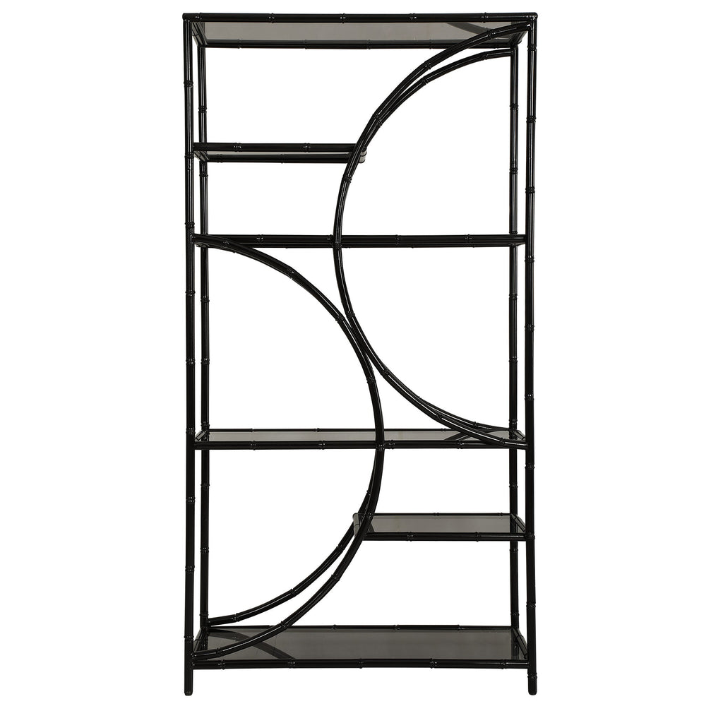 Hinton Black Iron Etagere