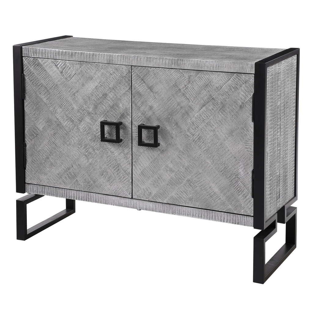 Keyes 2 Door Gray Cabinet