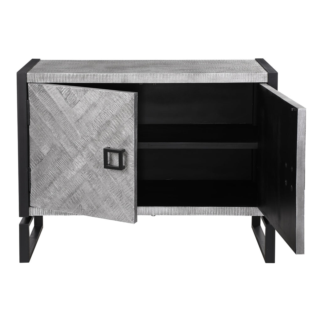 Keyes 2 Door Gray Cabinet