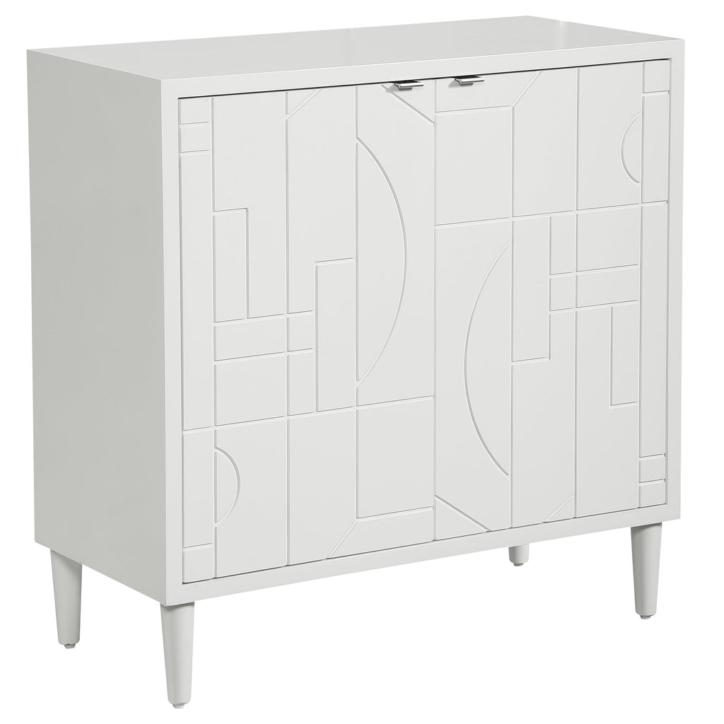 Stockholm White 2 Door Cabinet