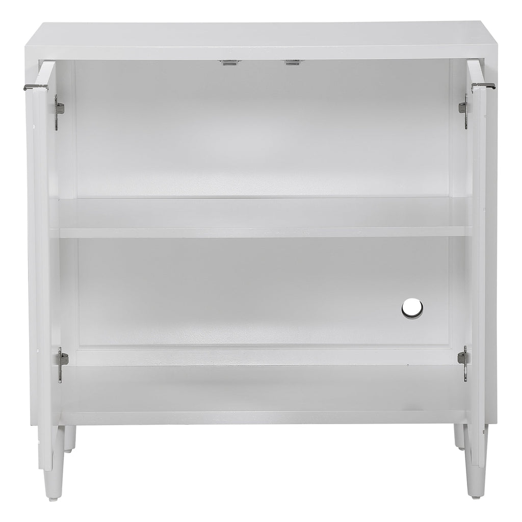 Stockholm White 2 Door Cabinet