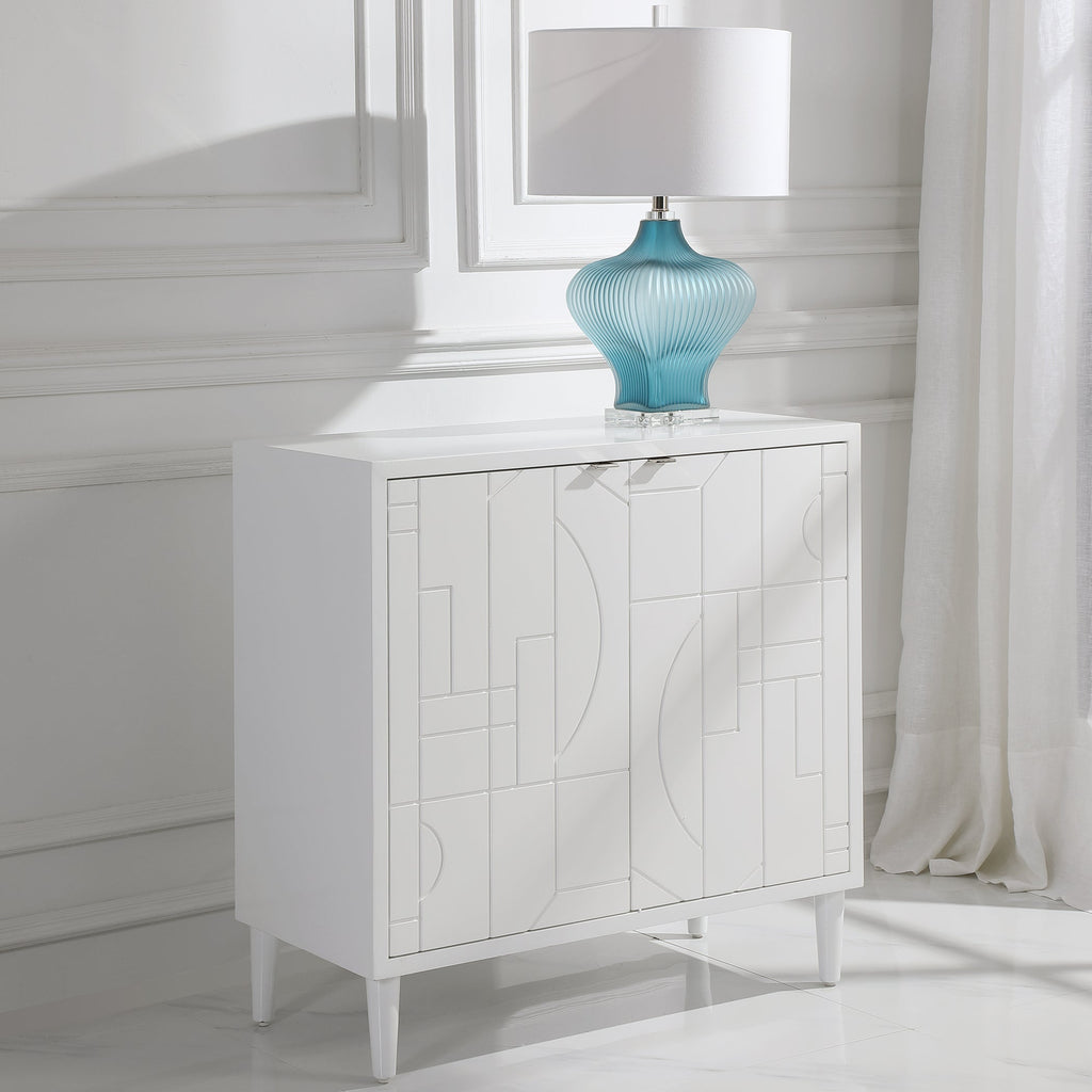 Stockholm White 2 Door Cabinet