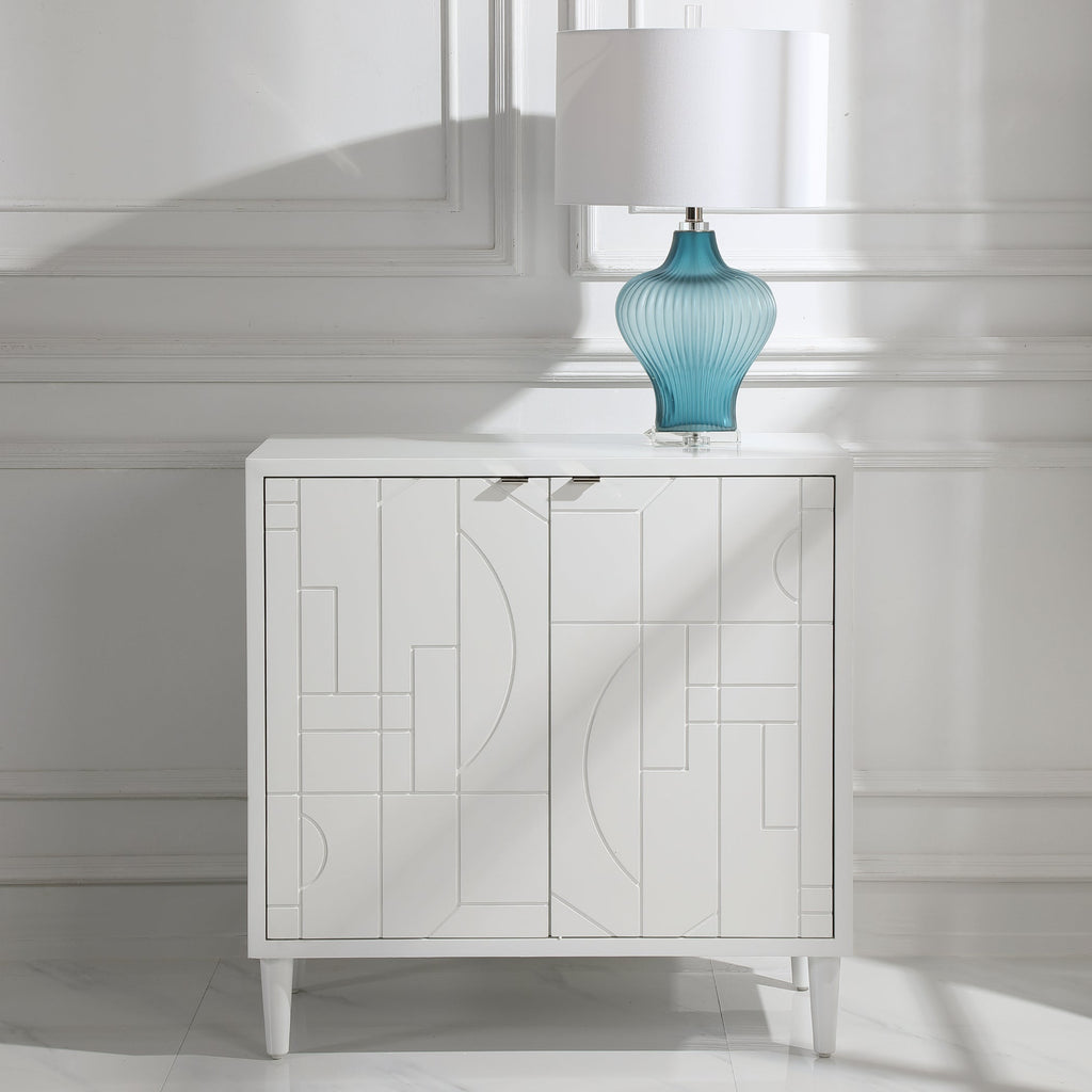 Stockholm White 2 Door Cabinet