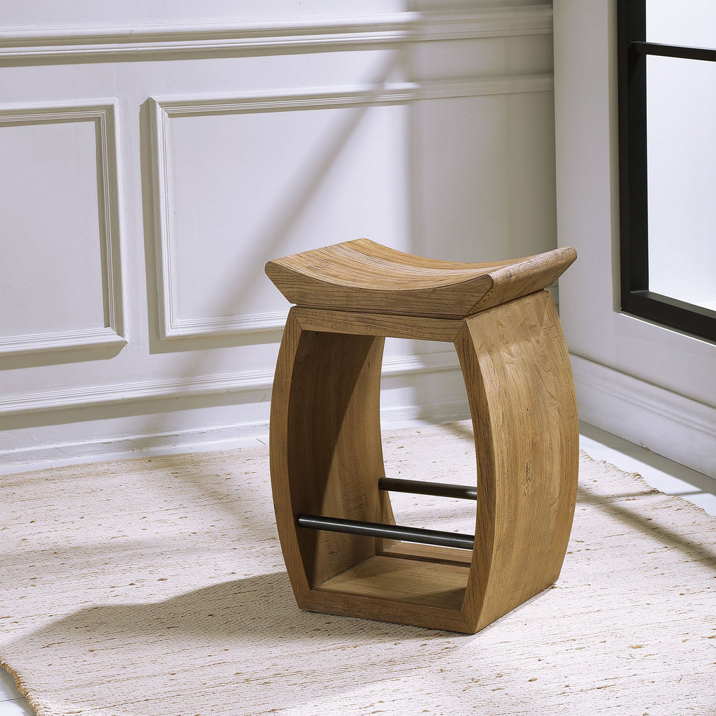 Connor Modern Wood Counter Stool