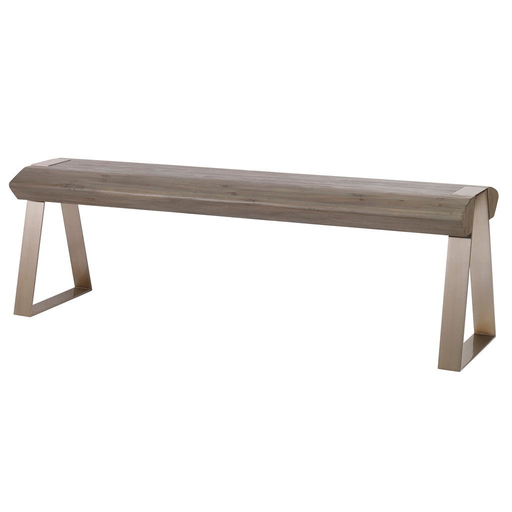 Acai Light Gray Bench