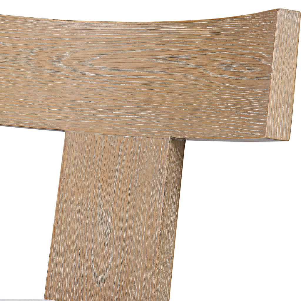 Idris Armless Chair Natural