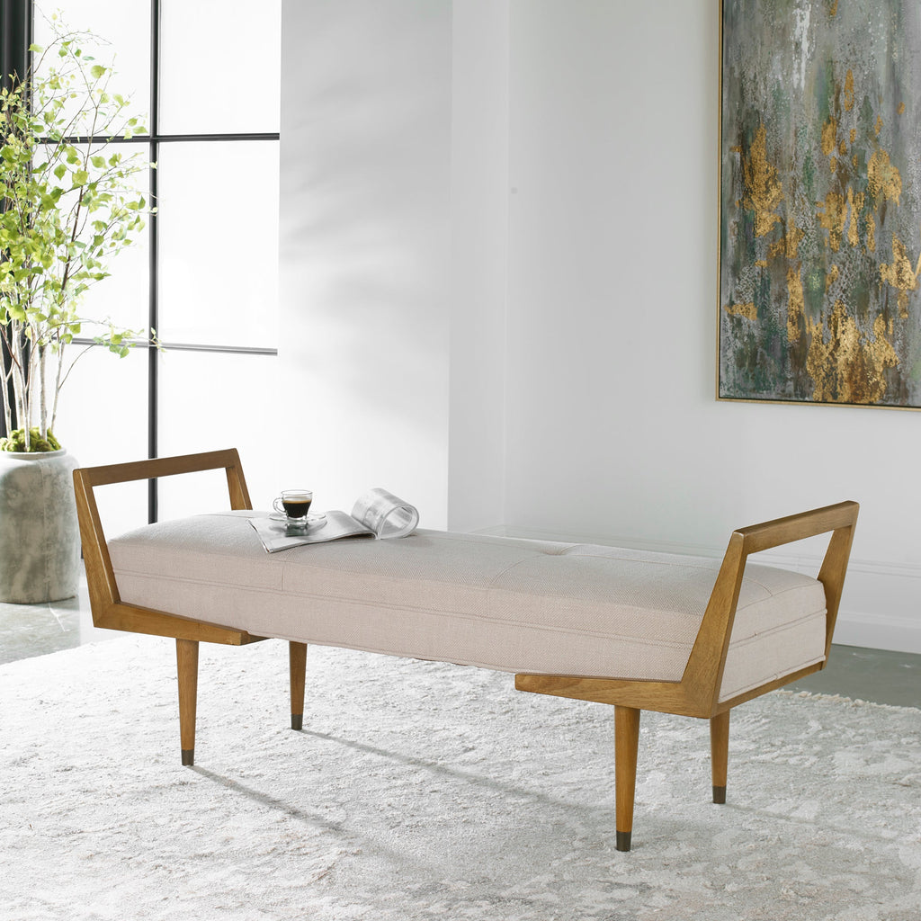 Waylon Modern Ivory Bench