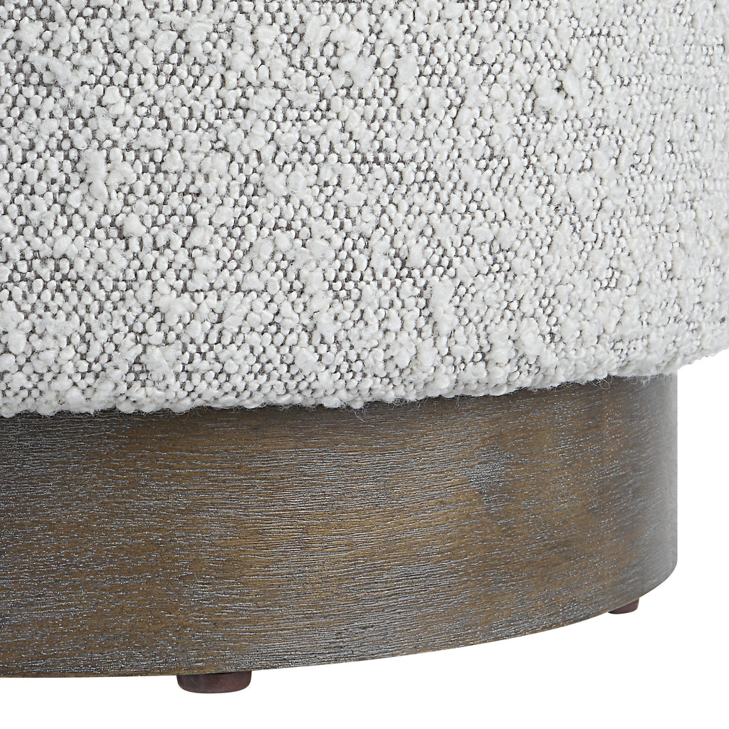 Avila Light Gray Ottoman