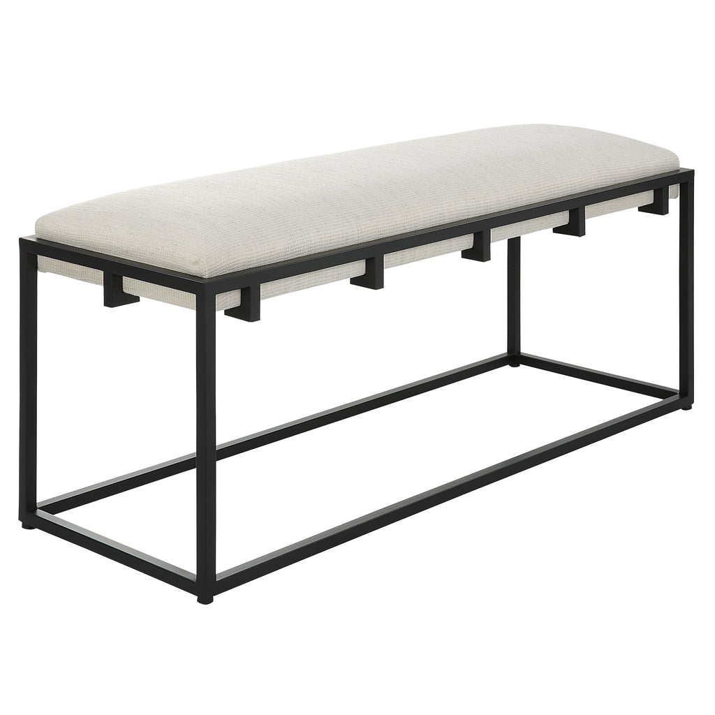 Paradox Iron & Fabric Bench