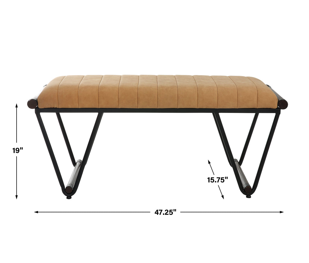 Woodstock Mid-Century Bench