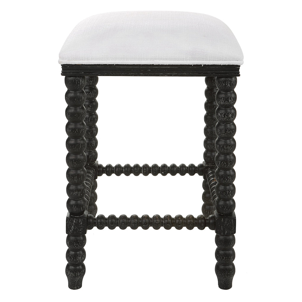 Pryce Black Backless Counter Stool