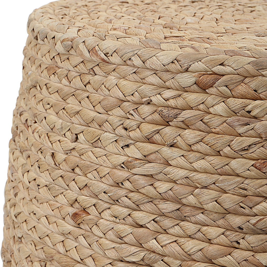 Resort Straw Accent Stool