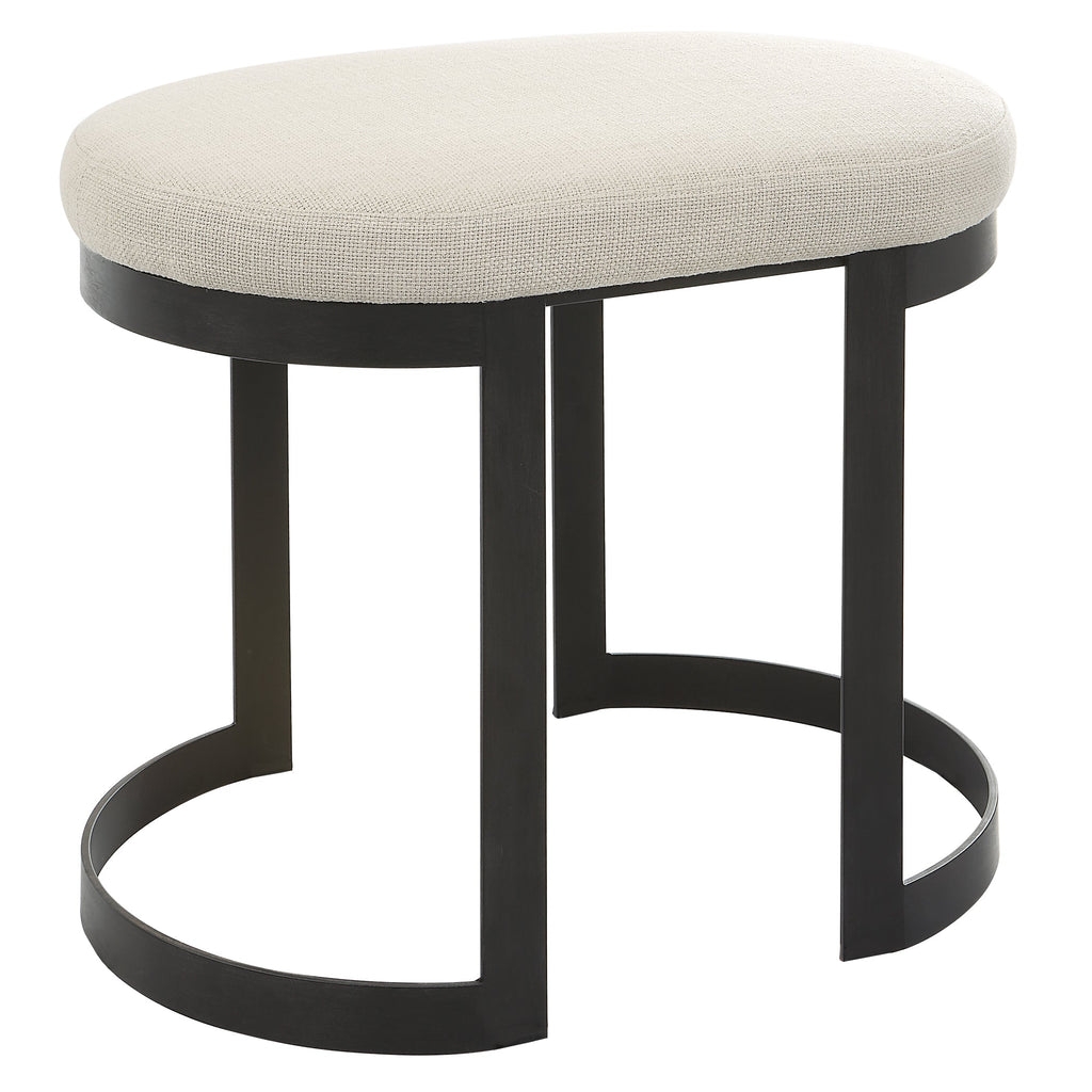 Infinity Black Accent Stool