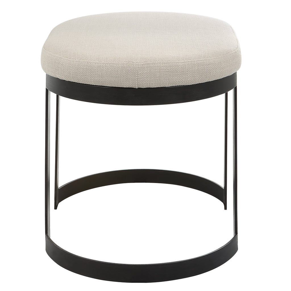 Infinity Black Accent Stool