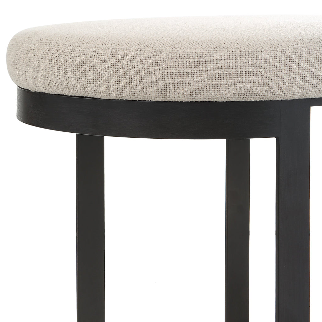 Infinity Black Accent Stool