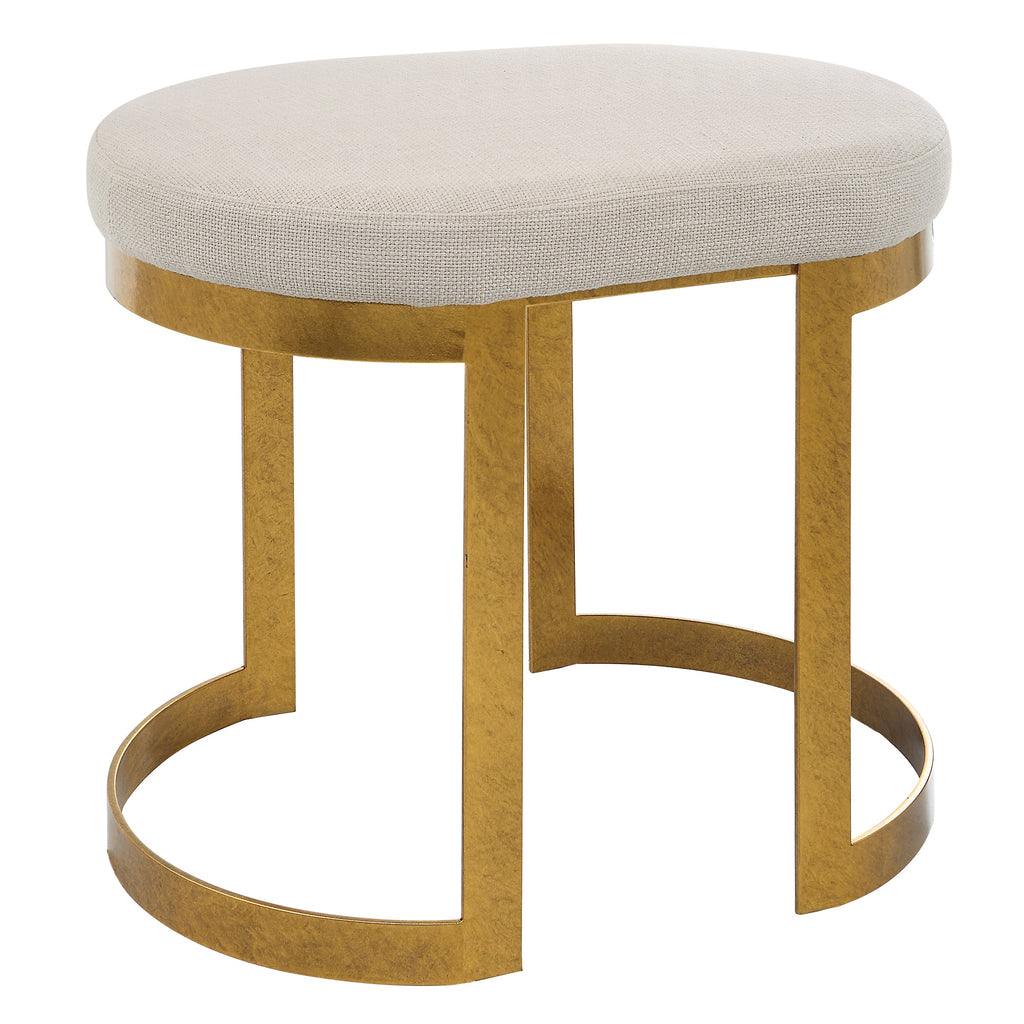 Infinity Gold Accent Stool