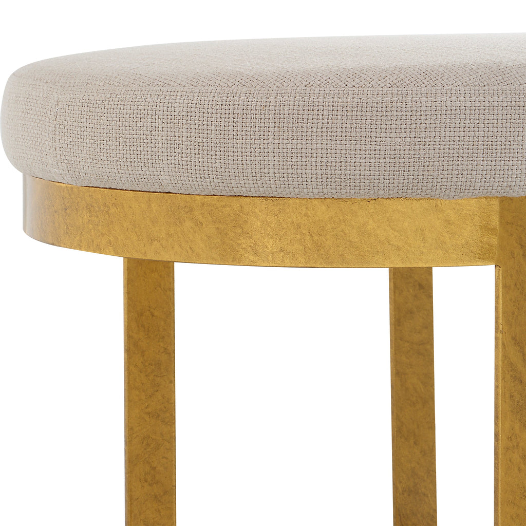 Infinity Gold Accent Stool