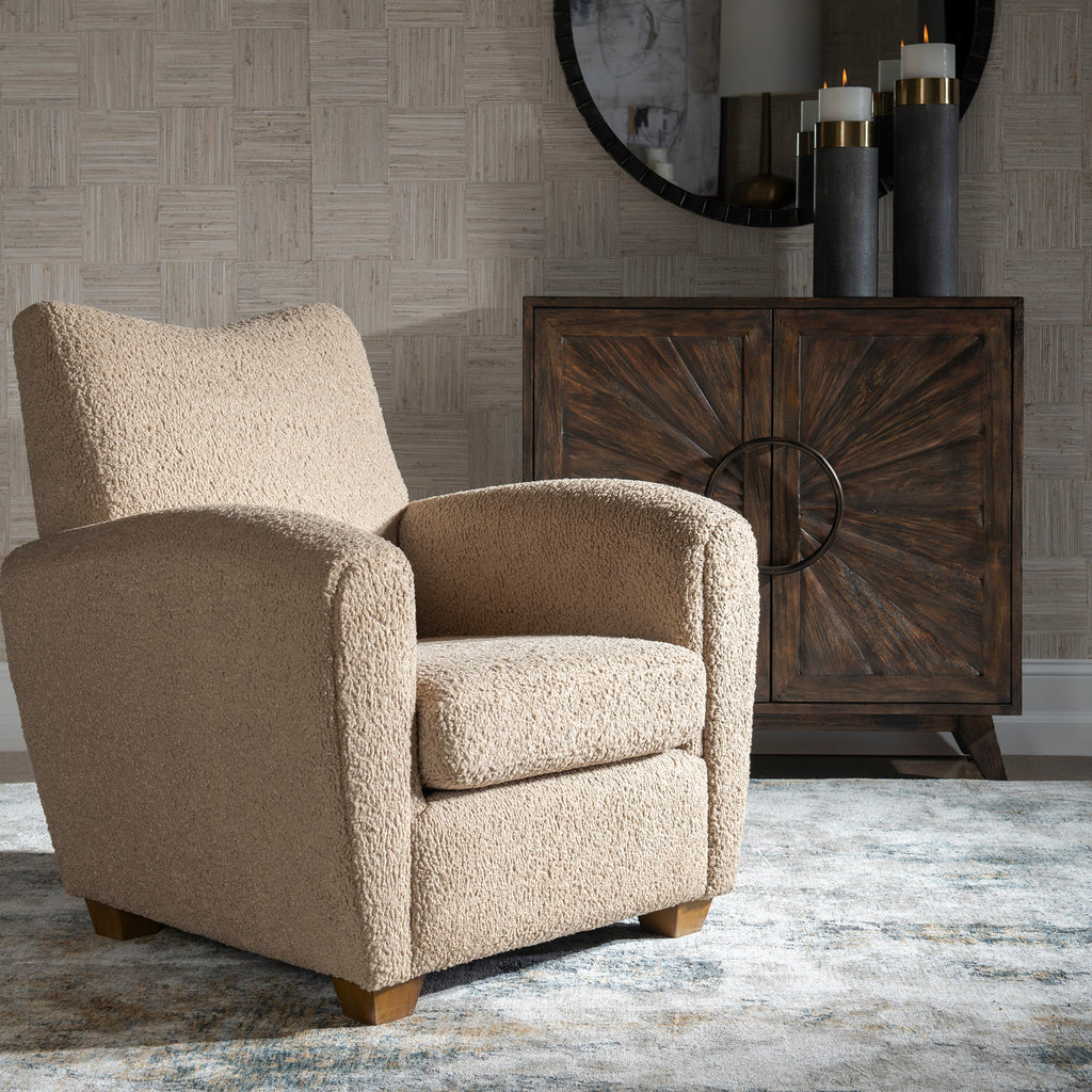 Teddy Latte Accent Chair