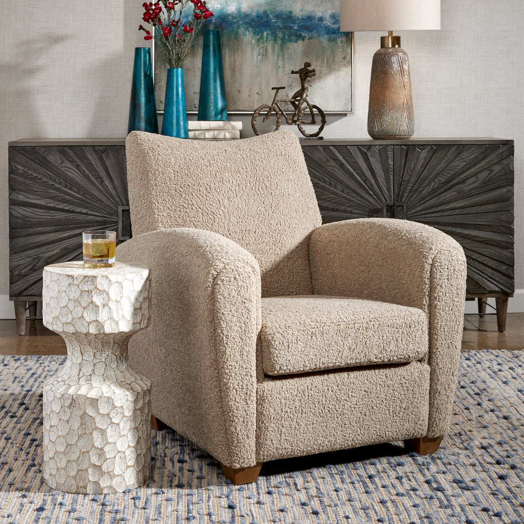 Teddy Latte Accent Chair