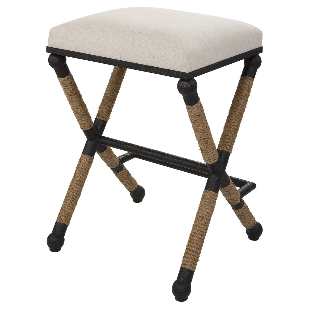 Firth Rustic Oatmeal Counter Stool