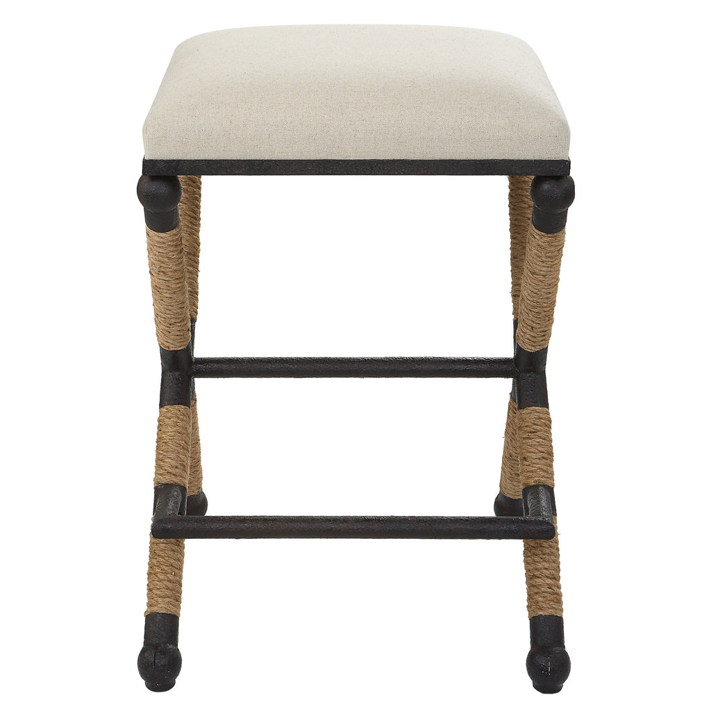 Firth Rustic Oatmeal Counter Stool