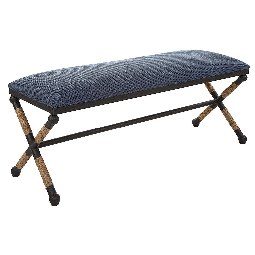 Firth Rustic Navy Bench