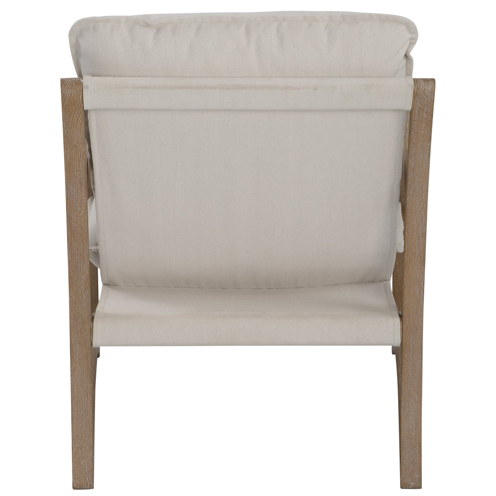 Melora Solid Oak Accent Chair