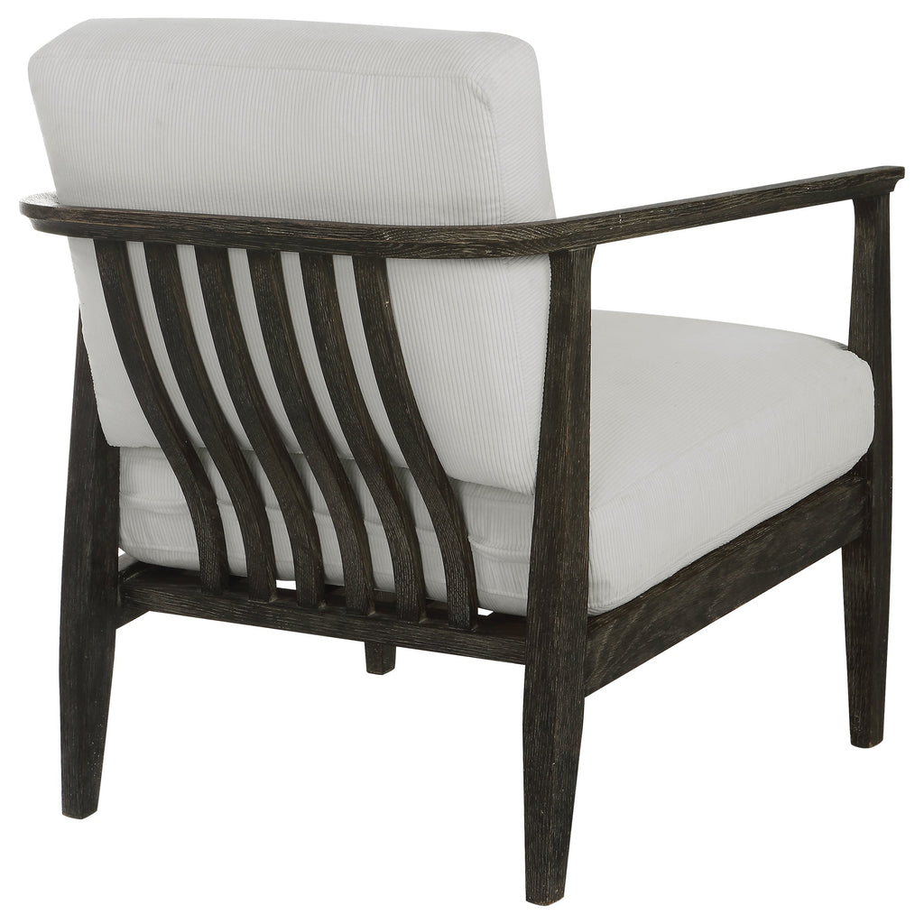 Brunei White Accent Chair