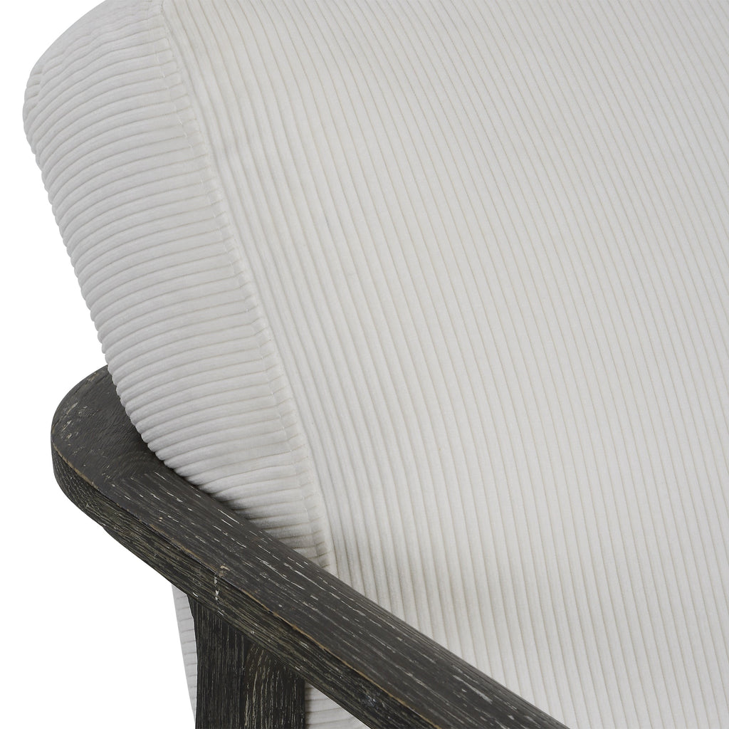 Brunei White Accent Chair