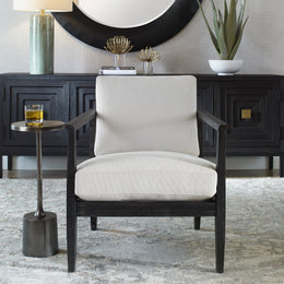 Brunei White Accent Chair