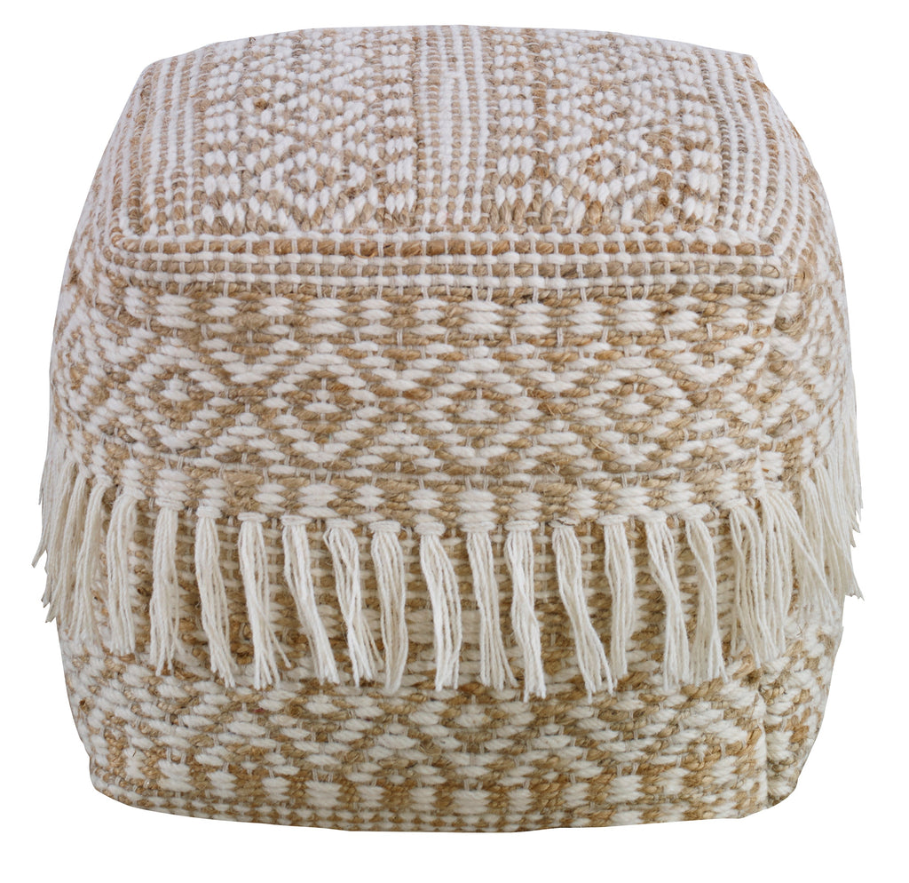 Boheme Wool and Hemp Pouf