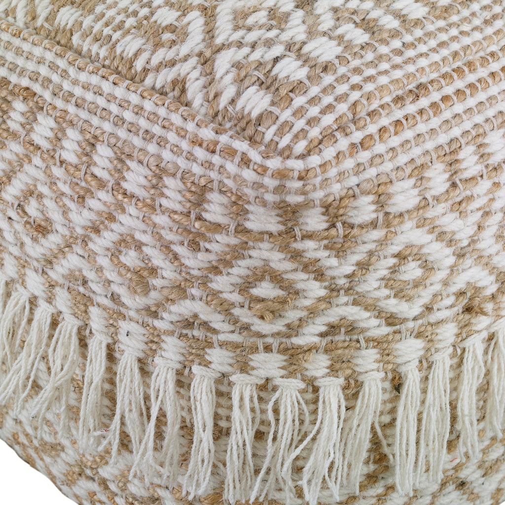 Boheme Wool and Hemp Pouf