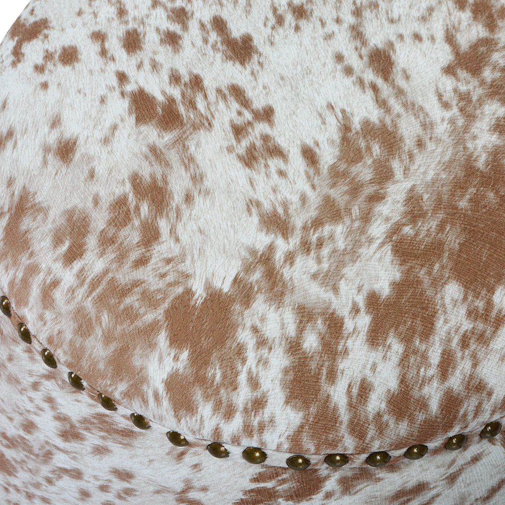 Gumdrop Cow Hide Ottoman