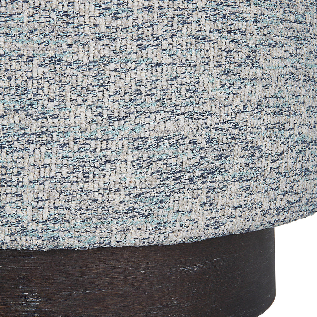 Avila Tweed Round Ottoman