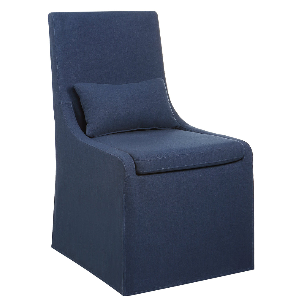 Coley Denim Armless Chair