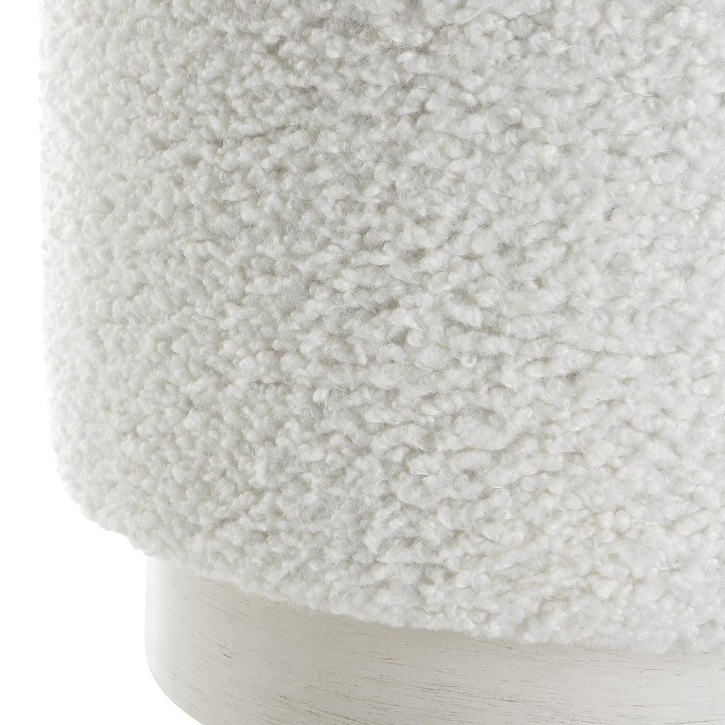 Avila White Ottoman