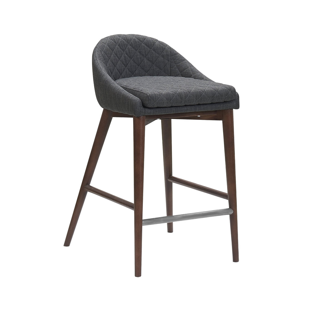 Mila Counter Stool - Dark Grey - Set Of 2