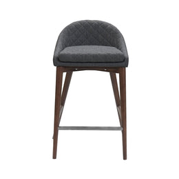 Mila Counter Stool - Dark Grey - Set Of 2