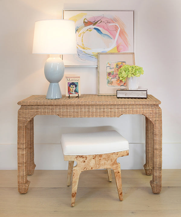 Tall Bulb Shape Ceramic Table Lamp With White Linen Shade